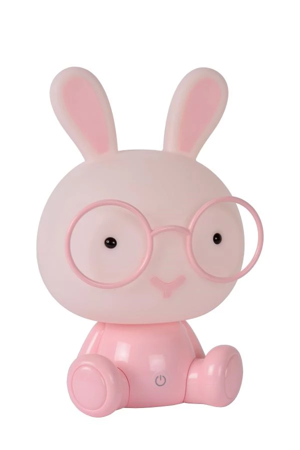 Lucide DODO RABBIT - Lámpara de mesa infantil - LED Regul. - 1x3W - 3 StepDim - Rosa - UIT